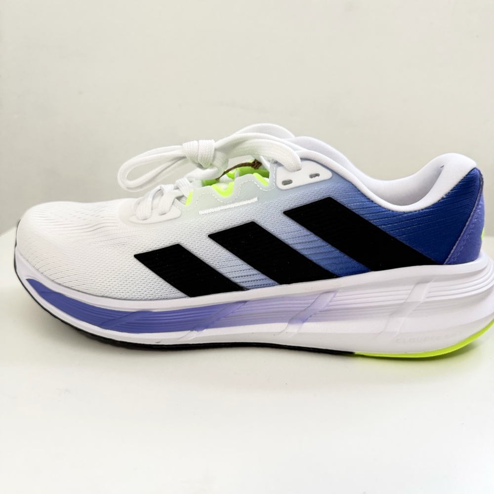 Adidas Men’s White, Black, and Blue Athletic Shoes